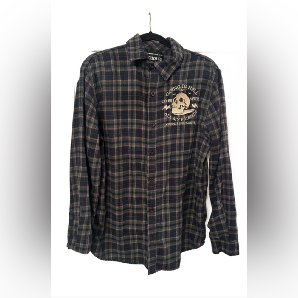 ASL Assholes Live Forever Plaid